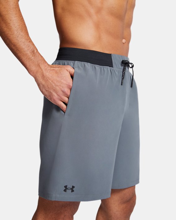 Men's UA Comfort Waistband Notch Shorts, Gray, pdpMainDesktop image number 4